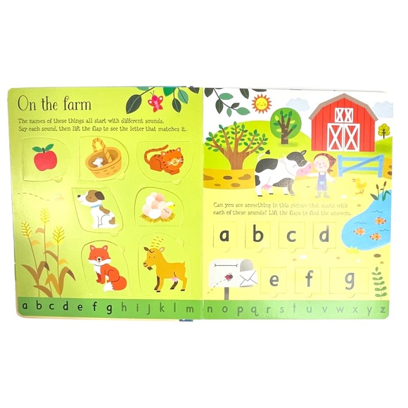 Usborne 2 Board Books (1) ABC Lift-the-Flap and (1) Alphabet Picture Book - Picture 4 of 12